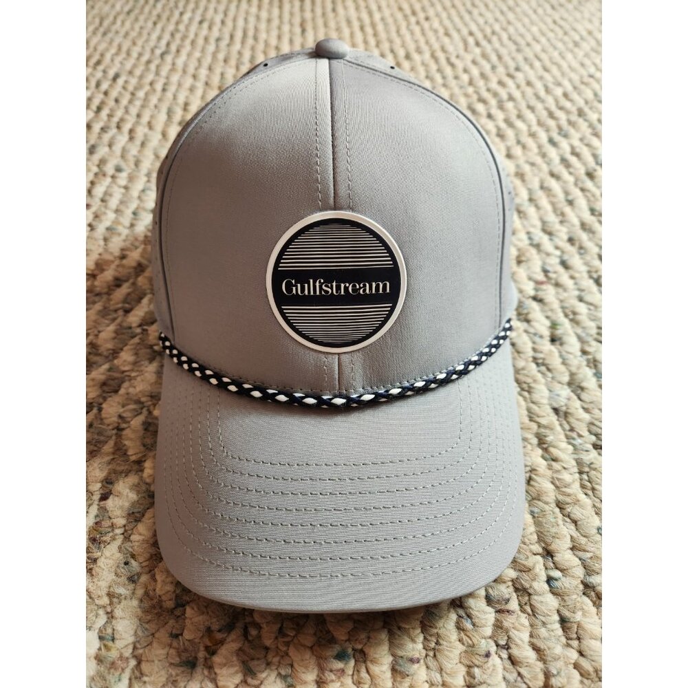 2024 Gulfstream Circle Logo Grey Rope Baseball Golf Hat Cap Unused Elite Adult